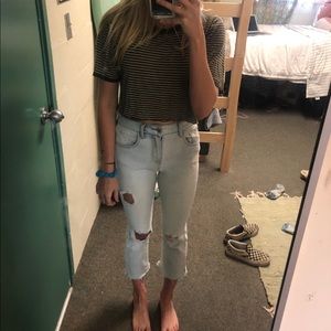 light was crop jeans-willing to negotiate price